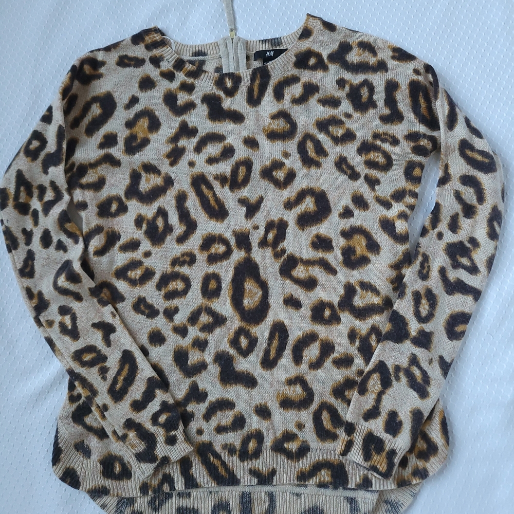 H&M Animal Print Knit Sweater